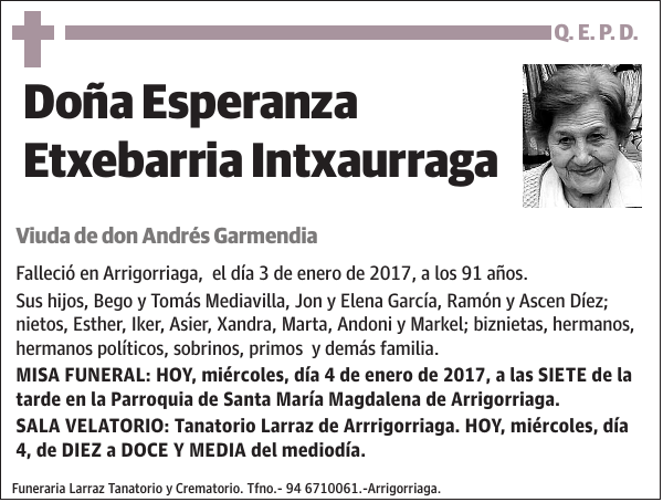 Esperanza Etxebarria Intxaurraga