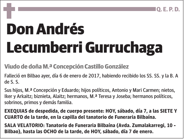 Andrés Lecumberri Gurruchaga