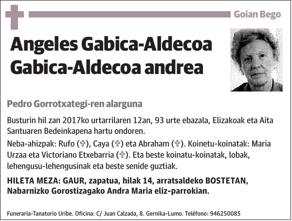 Angeles Gabica-Aldecoa Gabica-Aldecoa