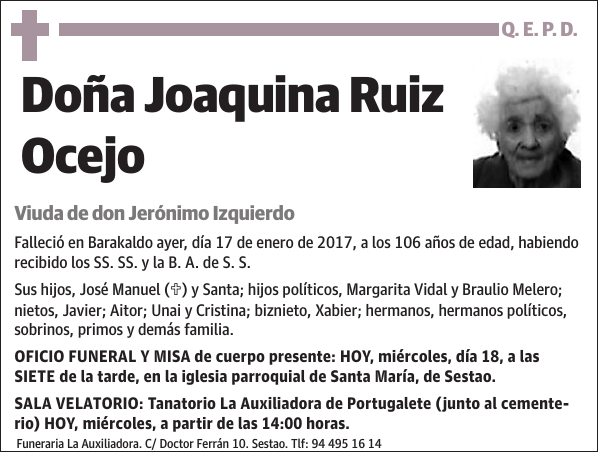 Joaquina Ruiz Ocejo