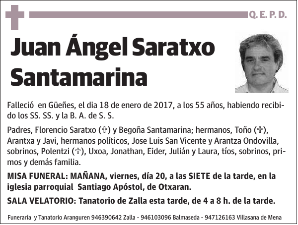 Juan Ángel Saratxo Santamarina