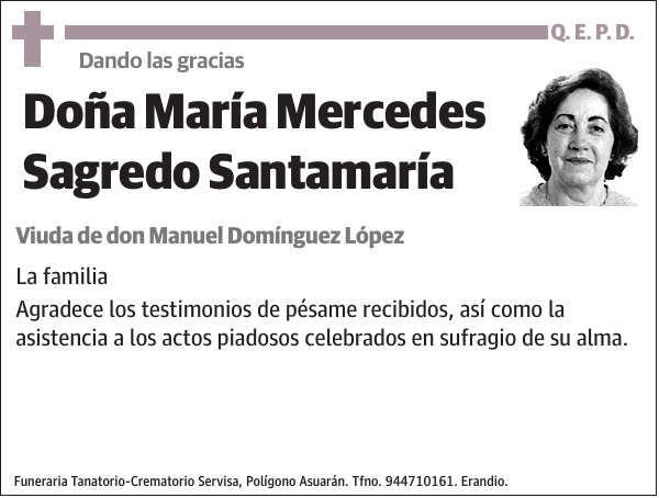 María Mercedes Sagredo Santamaría