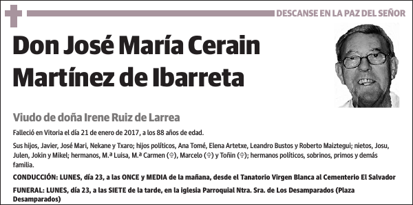 José María Cerain Martínez de Ibarreta