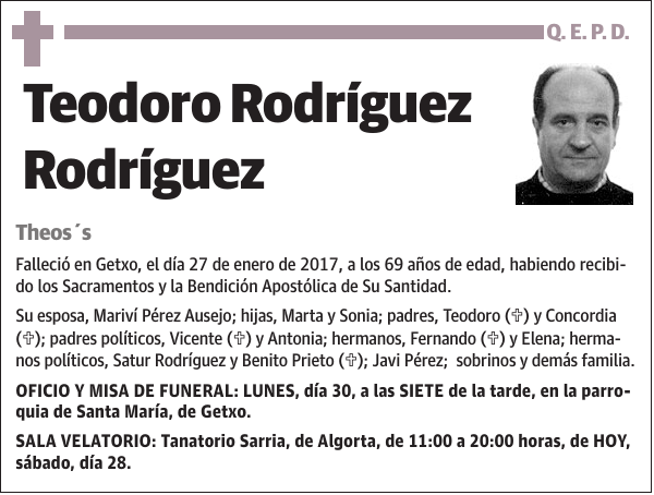 Teodoro Rodríguez Rodríguez