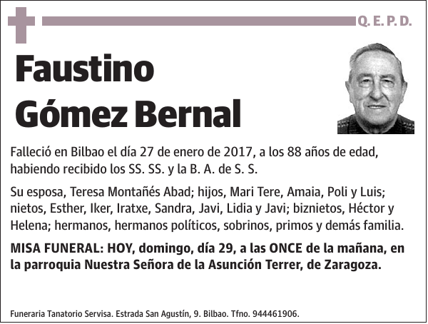 Faustino Gómez Bernal