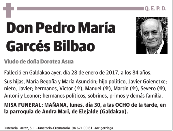 Pedro María Garcés Bilbao