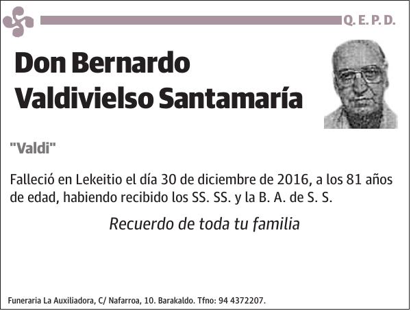 Bernardo Valdivielso Santamaría