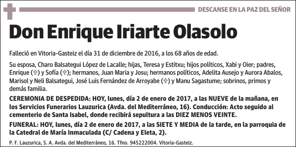 Enrique Iriarte Olasolo