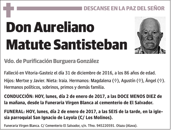 Aureliano Matute Santisteban