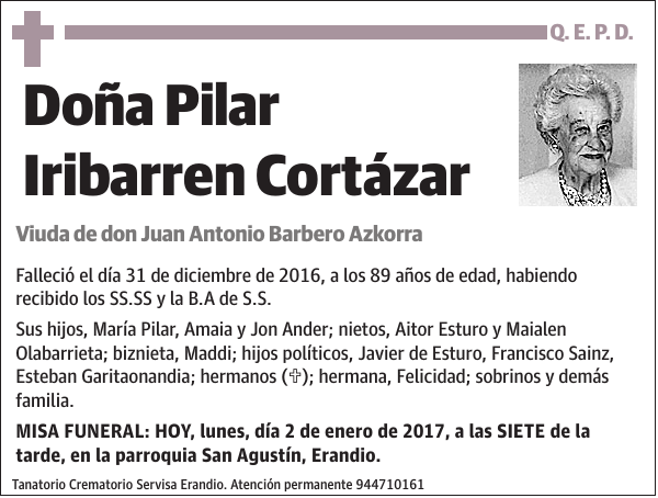 Pilar Iribarren Cortázar