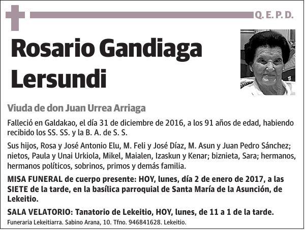 Rosario Gandiaga Lersundi