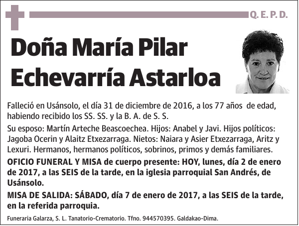 María Pilar Echevarría Astarloa