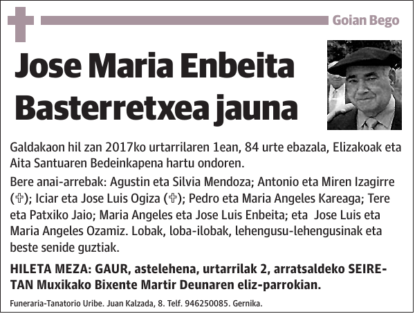 Jose Maria Enbeita Basterretxea