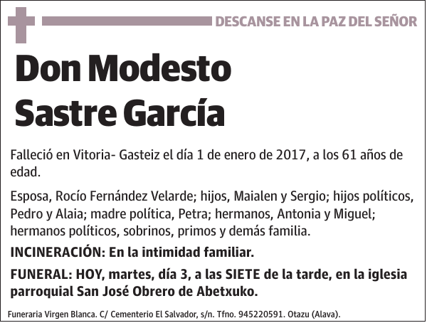 Modesto Sastre García