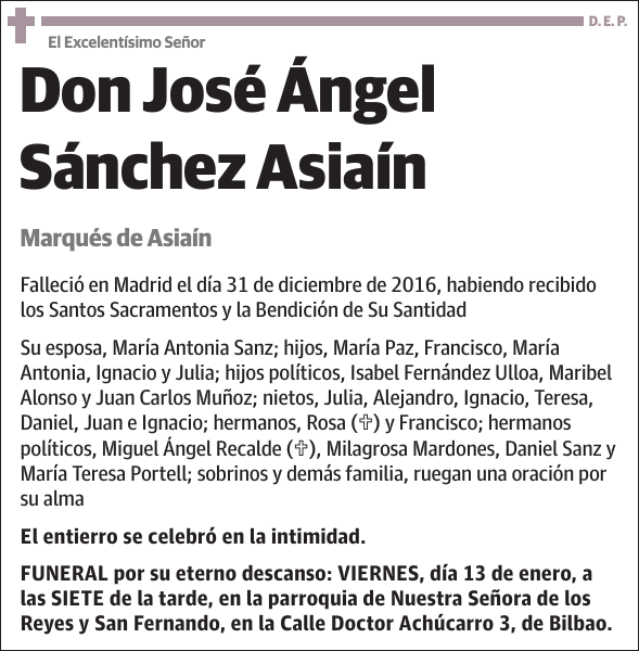 José Ángel Sánchez Asiaín