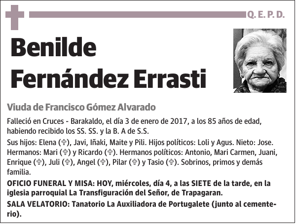 Benilde Fernández Errasti