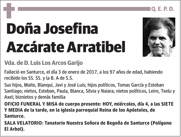 Josefina Azcárate Arratibel