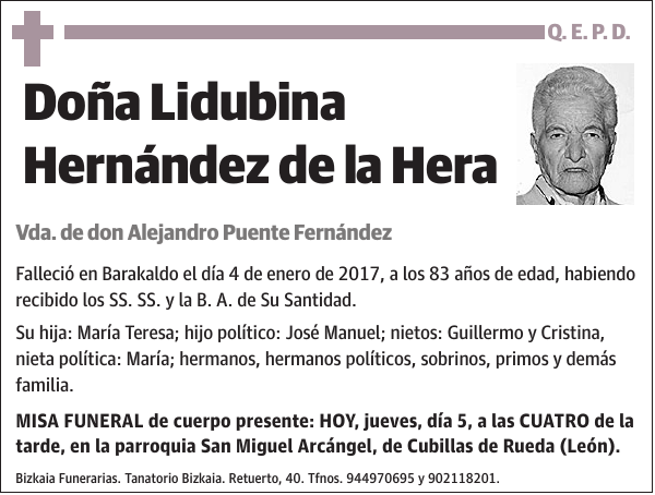 Lidubina Hernández de la Hera