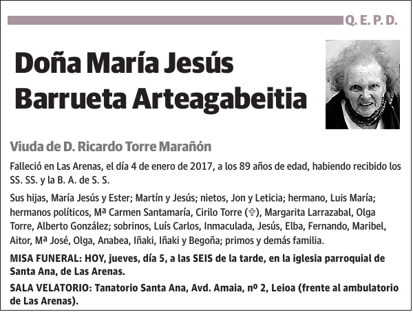 María Jesús Barrueta Arteagabeitia