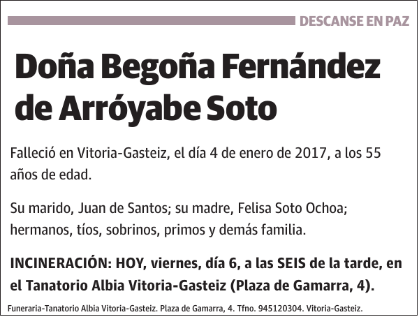 Begoña Fernández de Arróyabe Soto