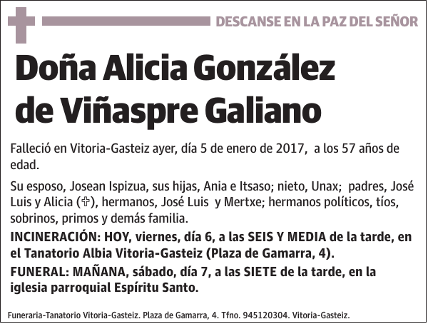 Alicia González de Viñaspre Galiano