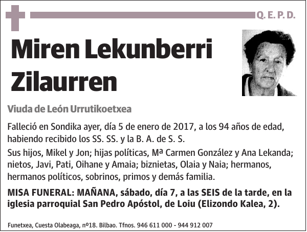 Miren Lekunberri Zilaurren