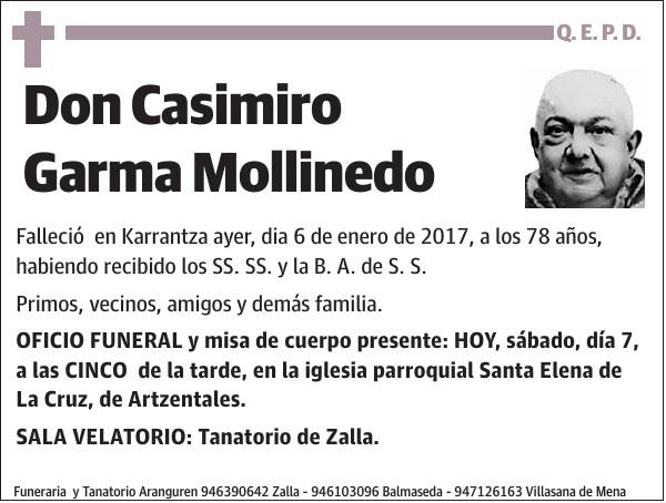 Casimiro Garma Mollinedo