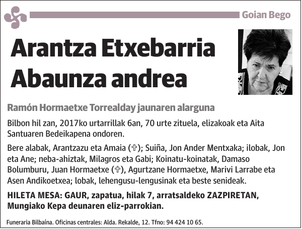 Arantza Etxebarria Abaunza