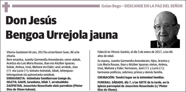 Jesus Bengoa Urrejola