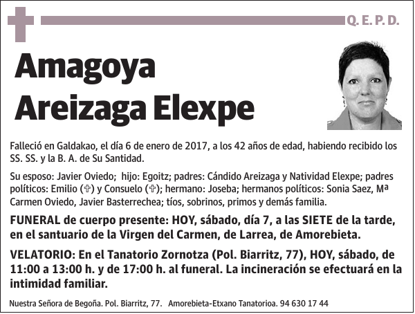 Amagoya Areizaga Elexpe