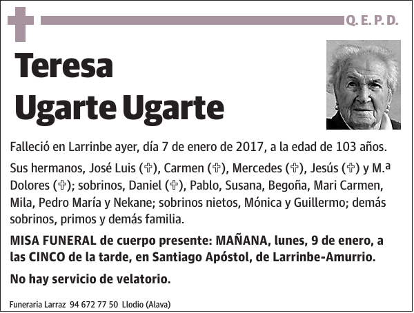 Teresa Ugarte Ugarte