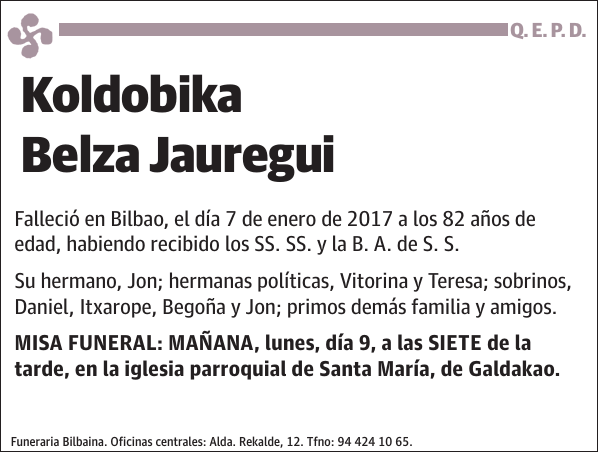 Koldobika Belza Jauregui