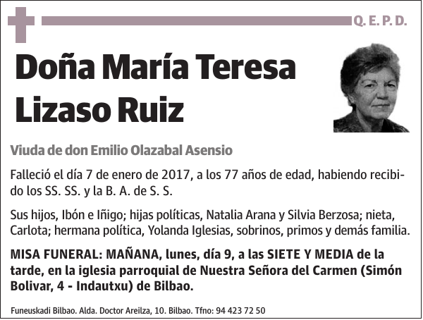 María Teresa Lizaso Ruiz