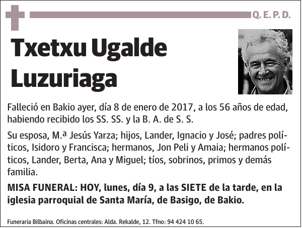 Txetxu Ugalde Luzuriaga