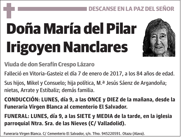 María del Pilar Irigoyen Nanclares