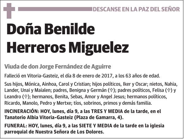 Benilde Herreros Miguelez