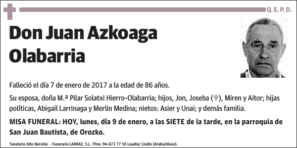 Juan Azkoaga Olabarria