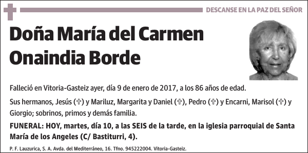 María del Carmen Onaindia Borde