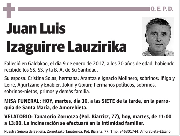 Juan Luis Izaguirre Lauzirika