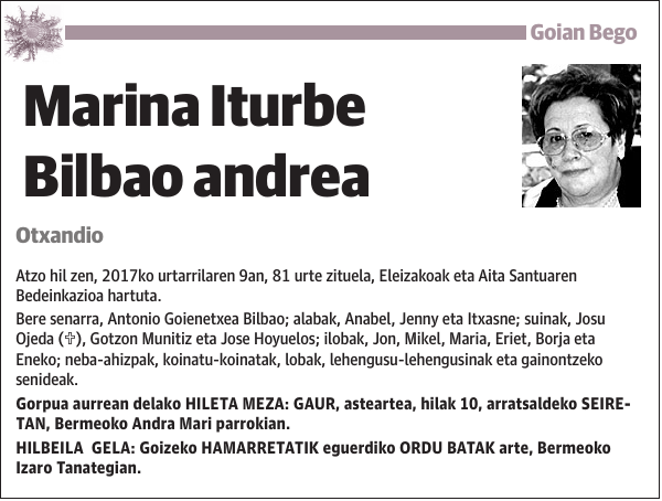 Marina Iturbe Bilbao