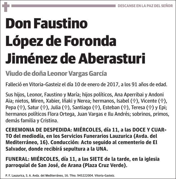 Faustino López de Foronda