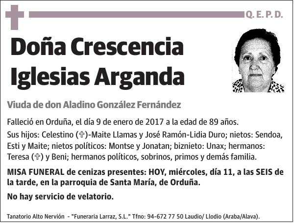 Crescencia Iglesias Arganda