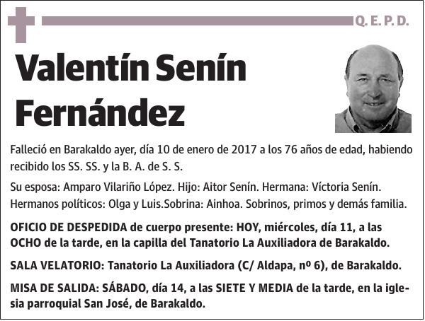 Valentín Senín Fernández