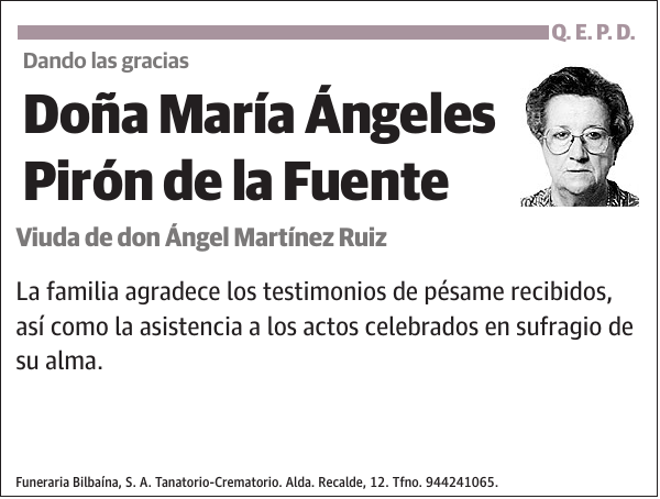 María Ángeles Pirón de la Fuente