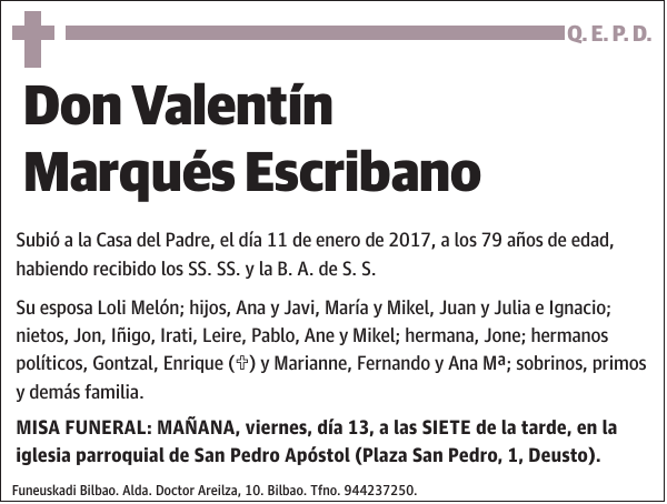 Valentín Marqués Escribano