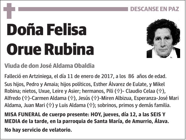 Felisa Orue Rubina