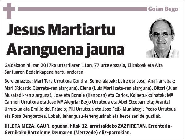 Jesus Martiartu Aranguena