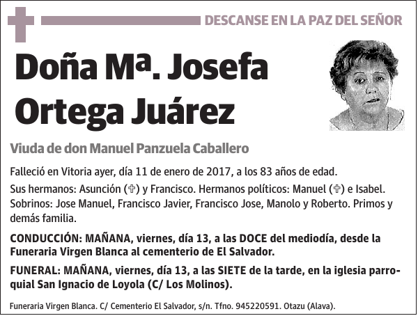 Mª. Josefa Ortega Juárez