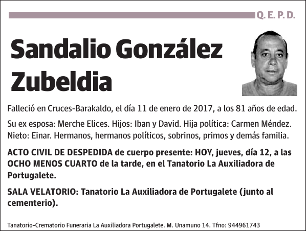 Sandalio González Zubeldia