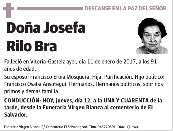 Josefa Rilo Bra